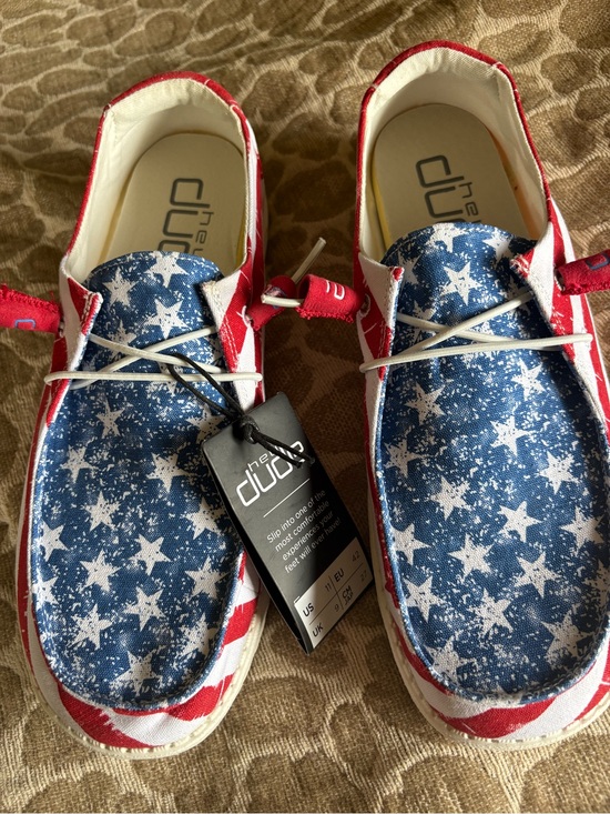 Hey Dude Shoes - HEY DUDE Wendy Star Spangled shoes. size 11 women’s